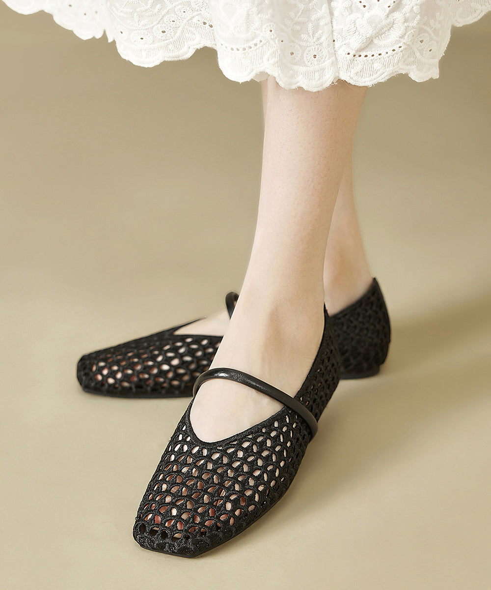 2025 New Gold Flat Bottomed Mesh Sandals