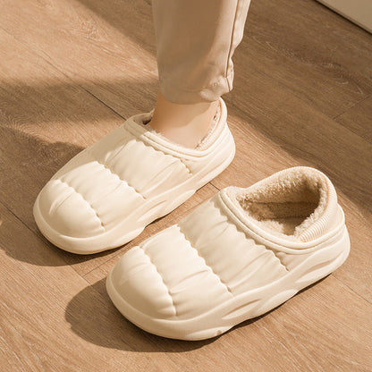 Winter Wool Liner Indoor Warm Solid Shoes