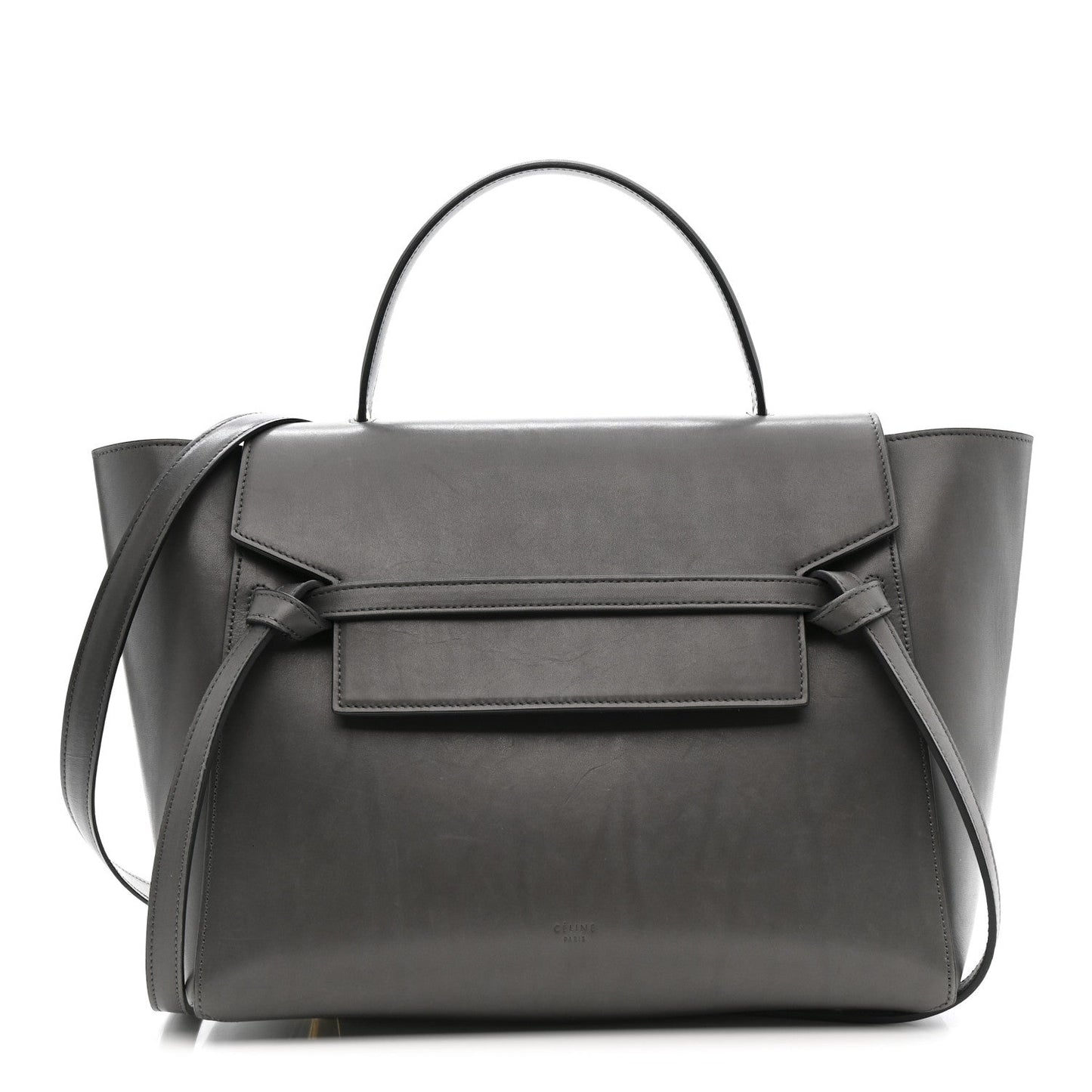 Smooth Calfskin Mini Belt Bag Grey
