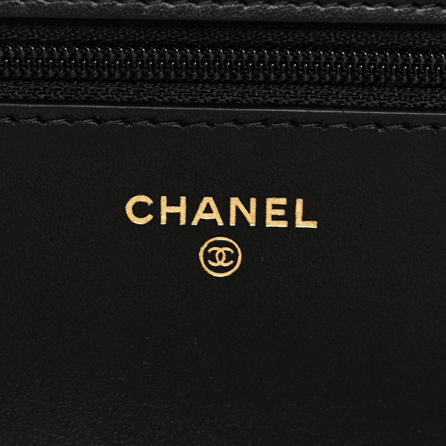 Caviar Quilted Boy Wallet On Chain WOC Black