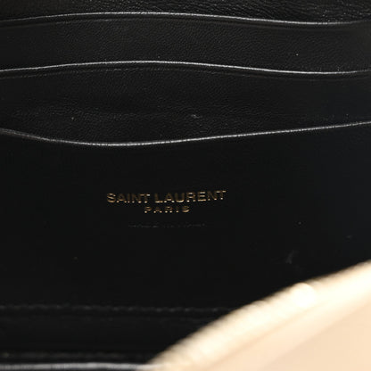 Grain De Poudre Matelasse Monogram Mini Lou Camera Bag Dark Beige