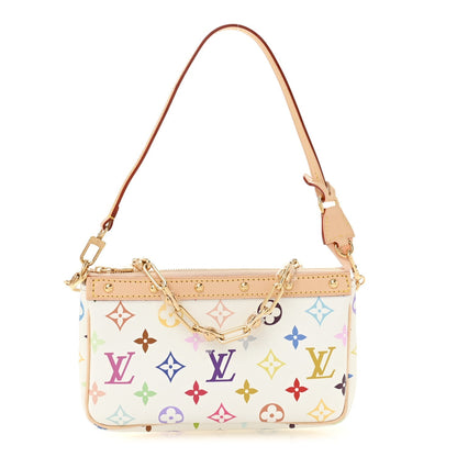 LV X TM Monogram Multicolor Pochette Accessories White