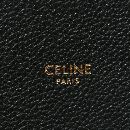 Soft Grained Calfskin Small Belt Cabas Phantom Black