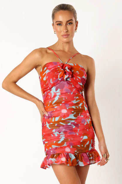 Zuri Rosette Mini Dress