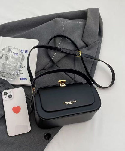 Boutique Black Solid Durable Faux Leather Micro Bag