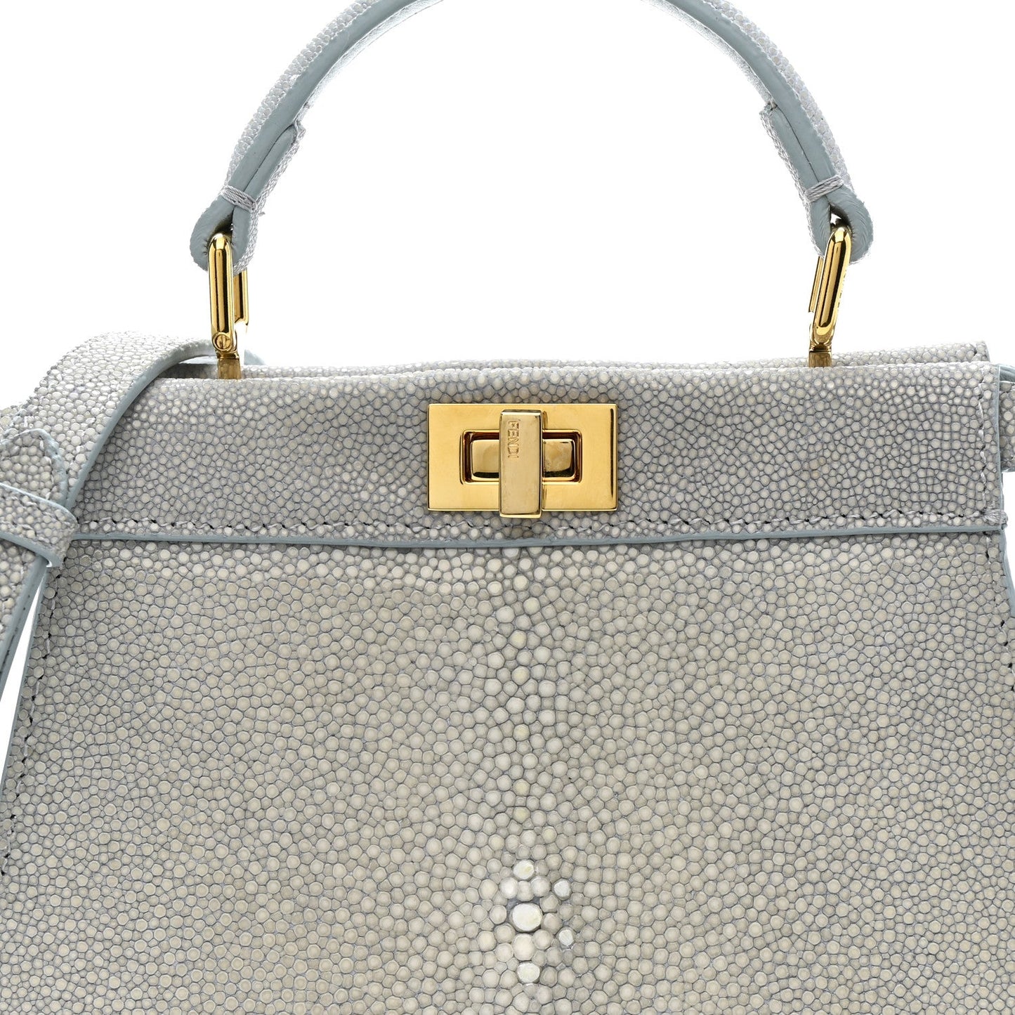 Stingray Shiny Nappa Petite Peekaboo I SEE U Satchel Anice
