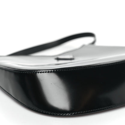 Spazzolato Cleo Shoulder Bag Black