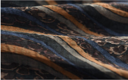 Vintage-Print Elasticated Waist Skirt