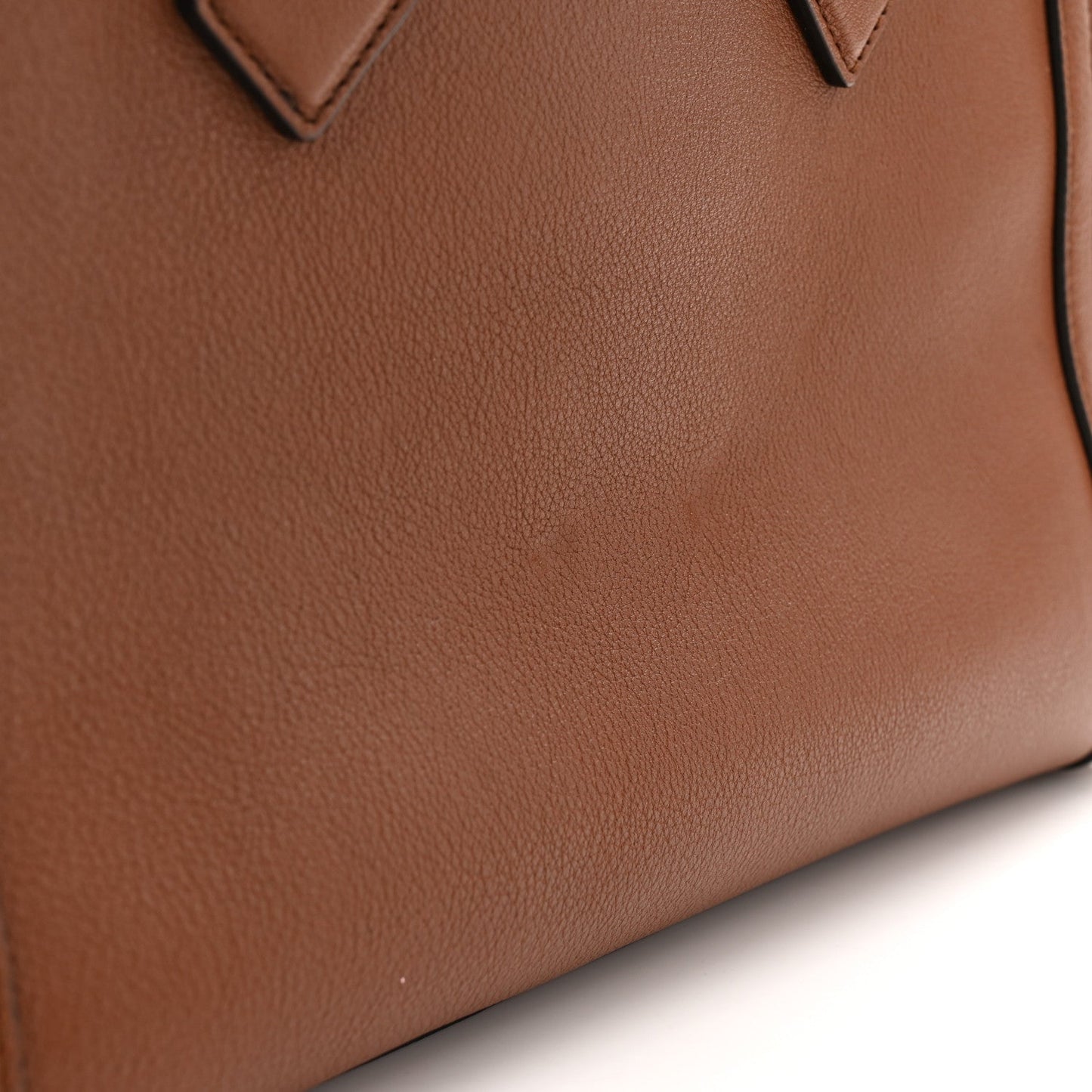 Wonka Grain Calfskin Small Diana Tote Bag Cuir Yellow Fluo