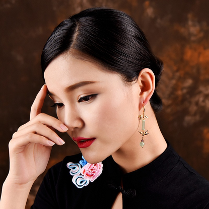 Ethnic Retro Art Bamboo Earrings