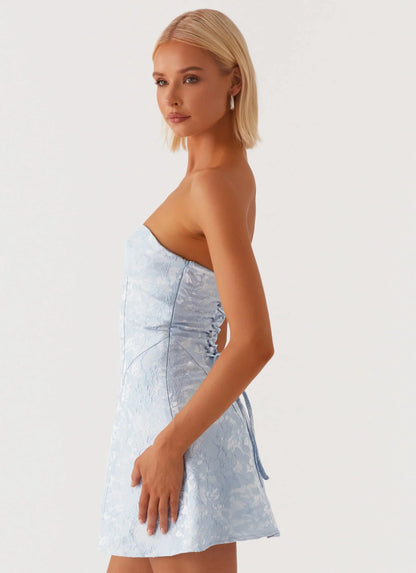 So Stylish Mini Dress - Blue