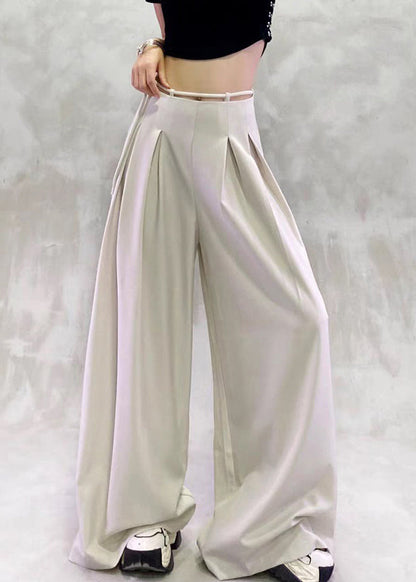 Apricot Pockets Solid Summer Spandex Pants High Waist