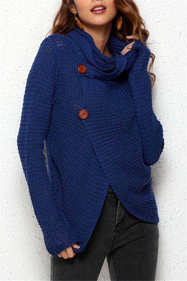 Just For You Sweater Cardigan - Blue