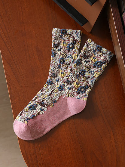 5 Pairs Vintage Winter Socks For Women