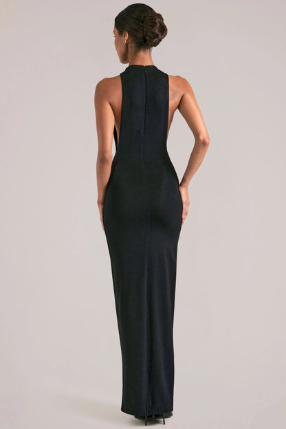 Sleeveless Maxi Dress  in Black