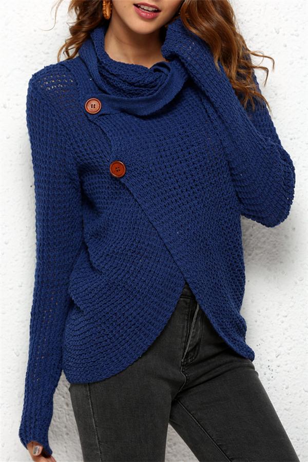 Just For You Sweater Cardigan - Blue