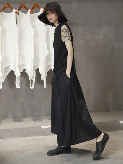 Simple Black Light Loose  Dress
