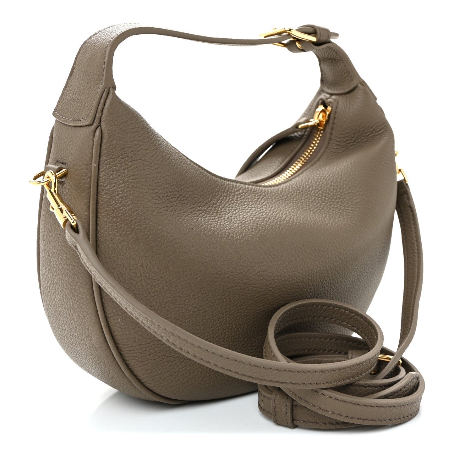 Supple Grained Calfskin Teen Lulu Shoulder Bag Souris