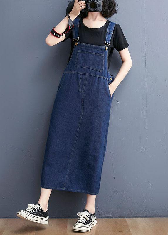 Summer Denim Large Pocket Strap
