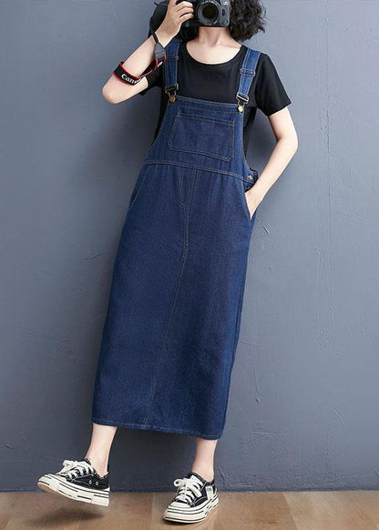 Summer Denim Large Pocket Strap