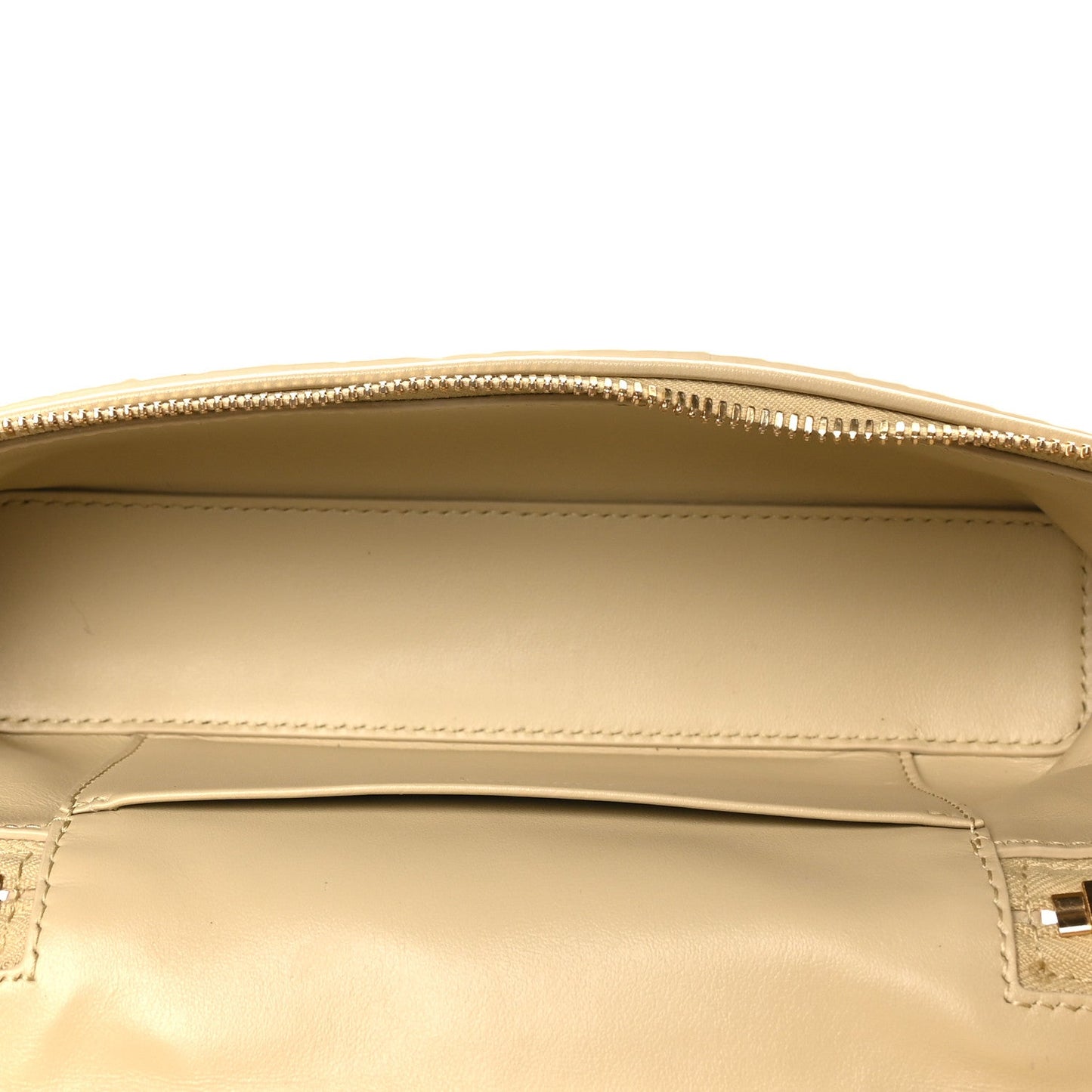 Calfskin Intrecciato Bang Bang Vanity Case Ecru