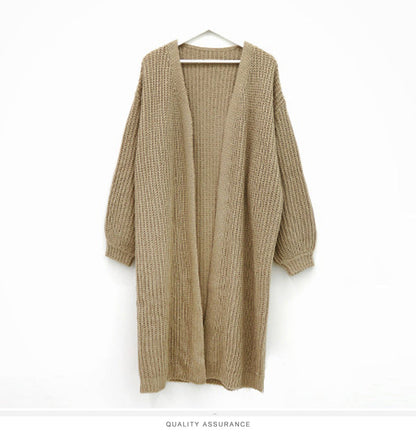 Vintage Loose Long Knitted Sweater Coat