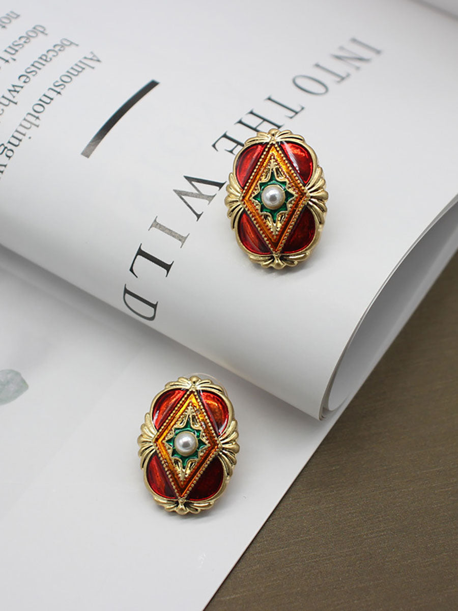 Vintage Women Retro Alloy Earrings