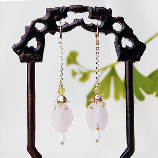 New Simple High-End Tassel Earrings