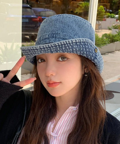 Chic Light Blue Versatile Denim Cowboy Hat