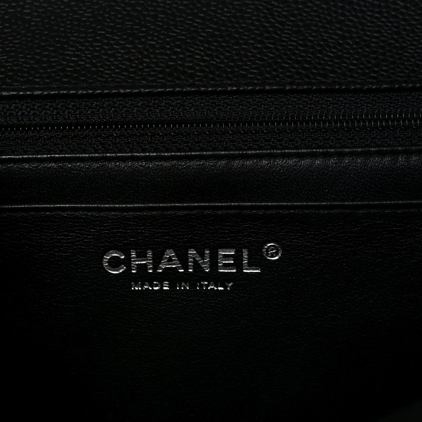 Caviar Quilted Jumbo Single Flap Black