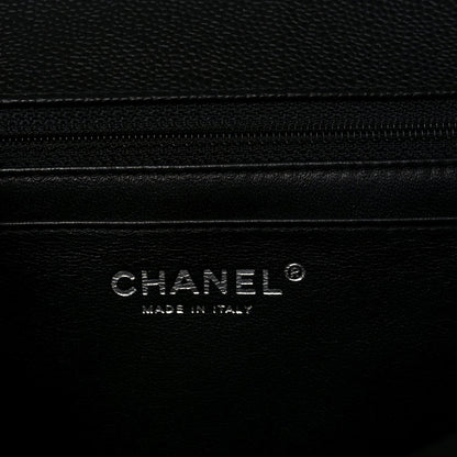 Caviar Quilted Jumbo Single Flap Black