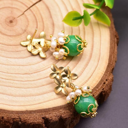 Women Retro Fashion Simple Floral Earrings(2 Pieces)