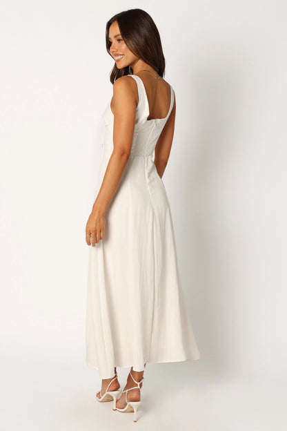 Archer Midi Dress - White
