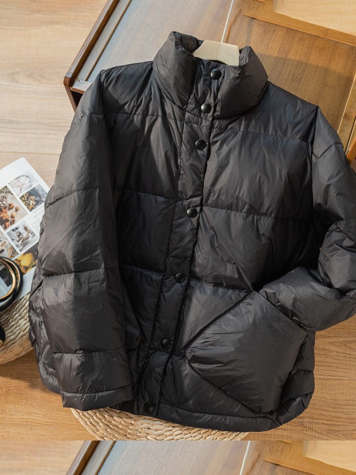 Lightweight And Loose Literary Vintage Short Version Down Jacket Coat