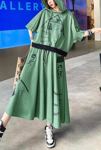 2024 New Color Geometry Spring Explosion Street Guard Two Piece Skirt