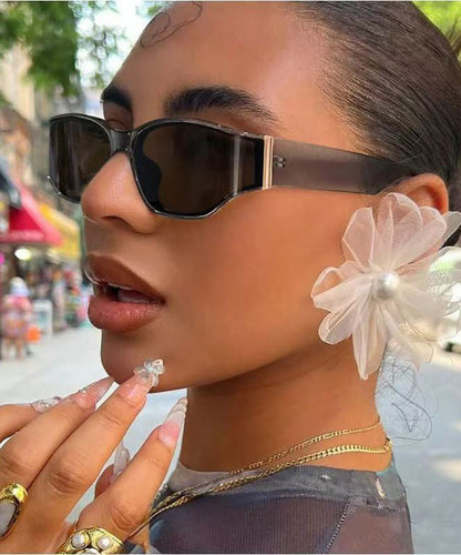 Grey Irregular Square Sunglasses Europe And America