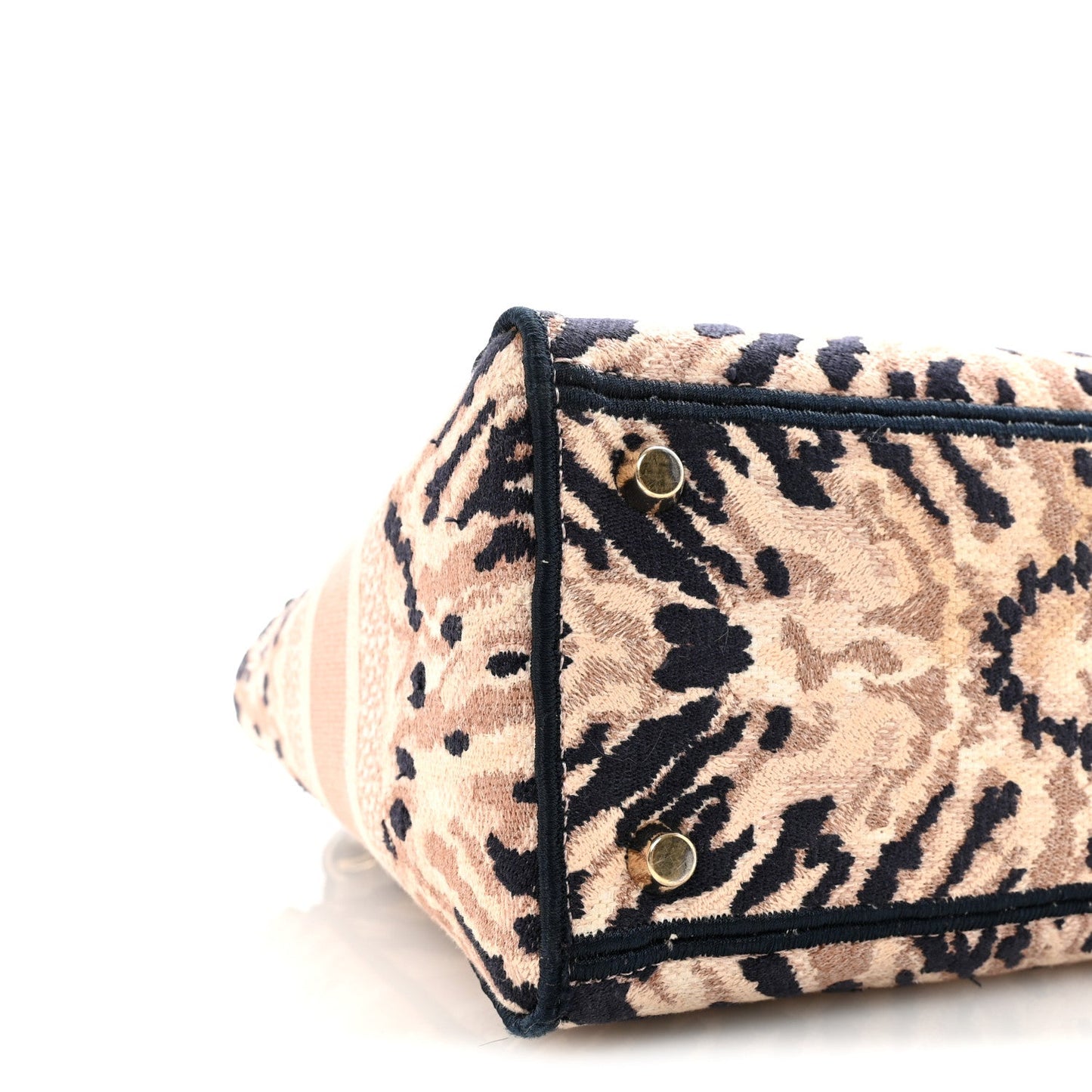Canvas Embroidered Medium Tie And Dior Lady D-Lite Multicolor