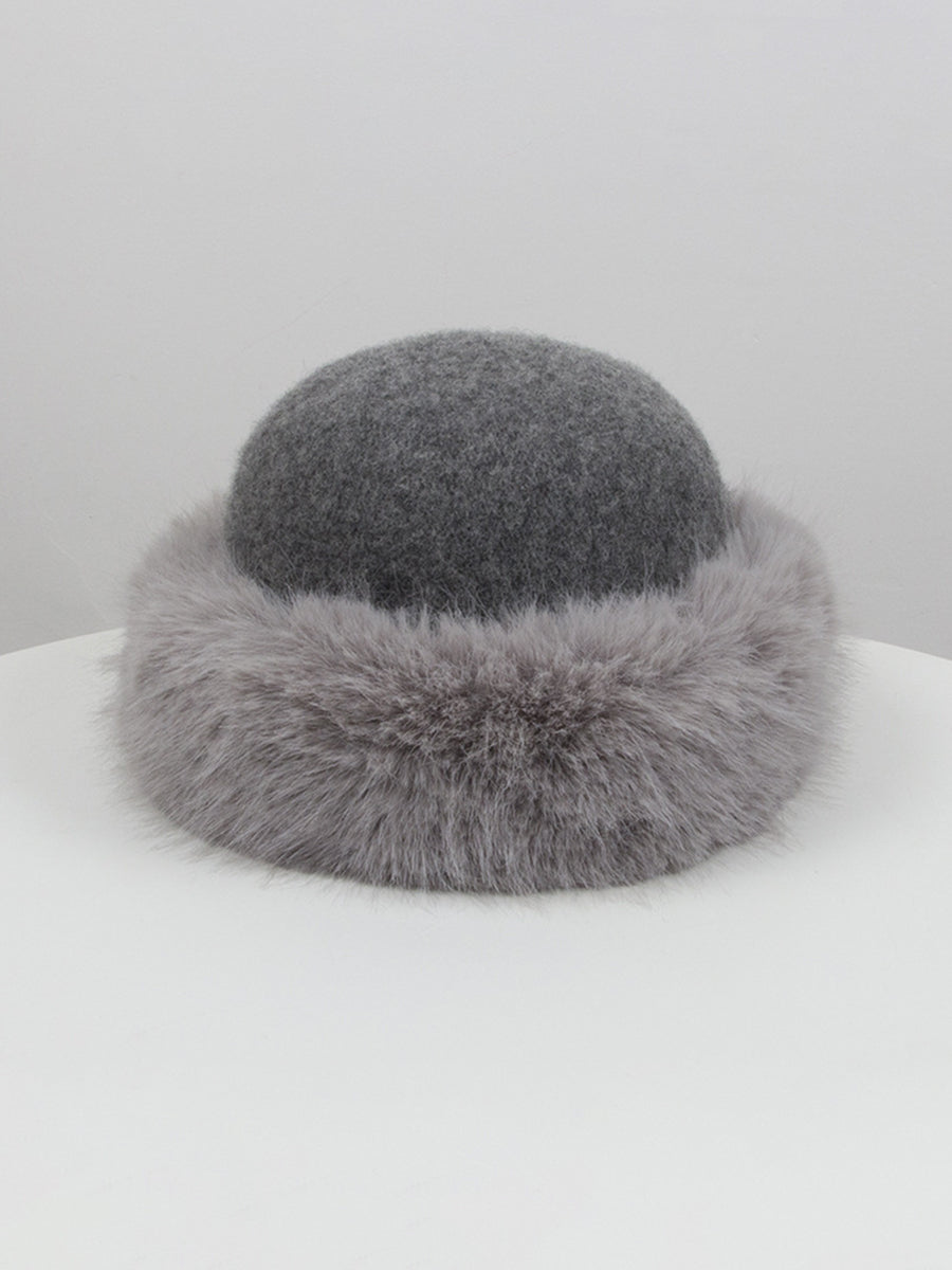 Women Winter Warm Solid Hat