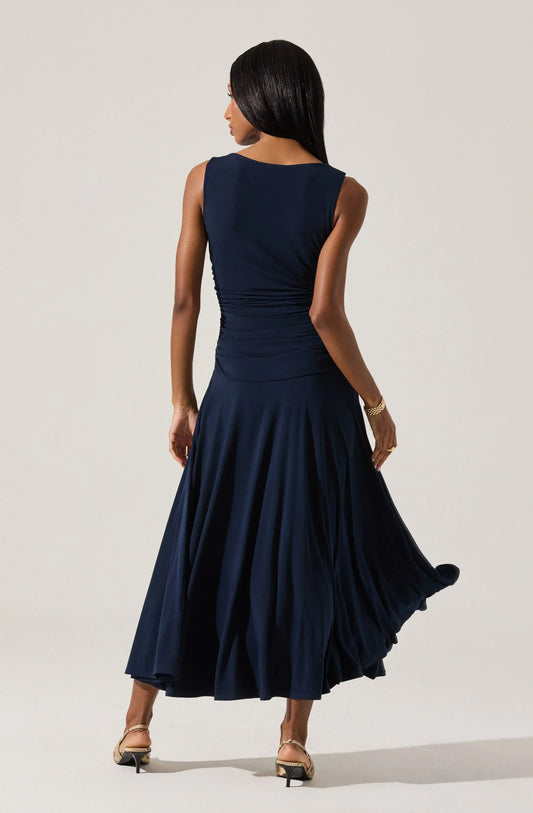 Melisandre High Neck Midi Dress