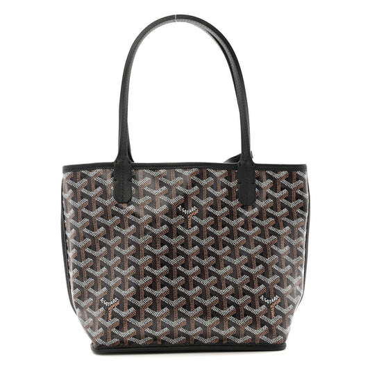 Goyardine Reversible Mini Anjou Black