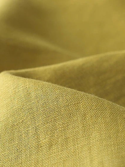 Loose Linen High Waist Solid Versatile Pants