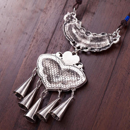 Women Vintage Floral Embroidered Bohemian Necklace