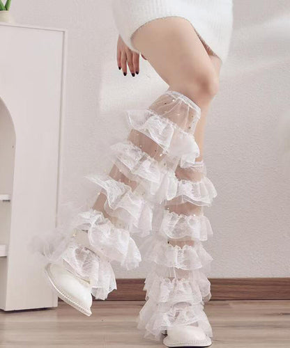 Japanese Style Sweet Lace Splicing Lace Leg Socks