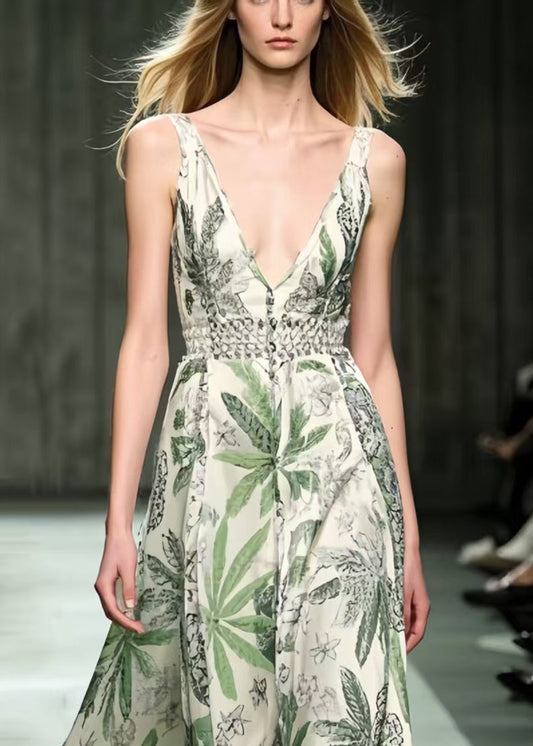 Women Print Exra Large Hem Cami Dresses Summer