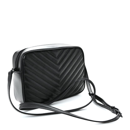 Calfskin Matelasse Monogram Monochrome Lou Camera Bag Black