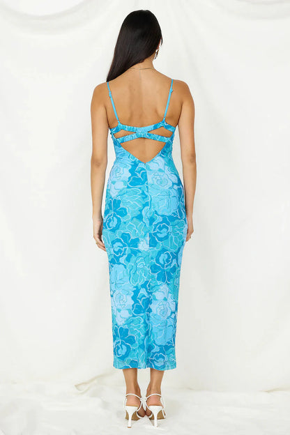 With Grace Maxi Dress Blue