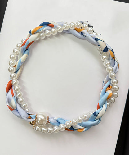 Stylish Green Alloy Silk Pearl Beading Bracelet