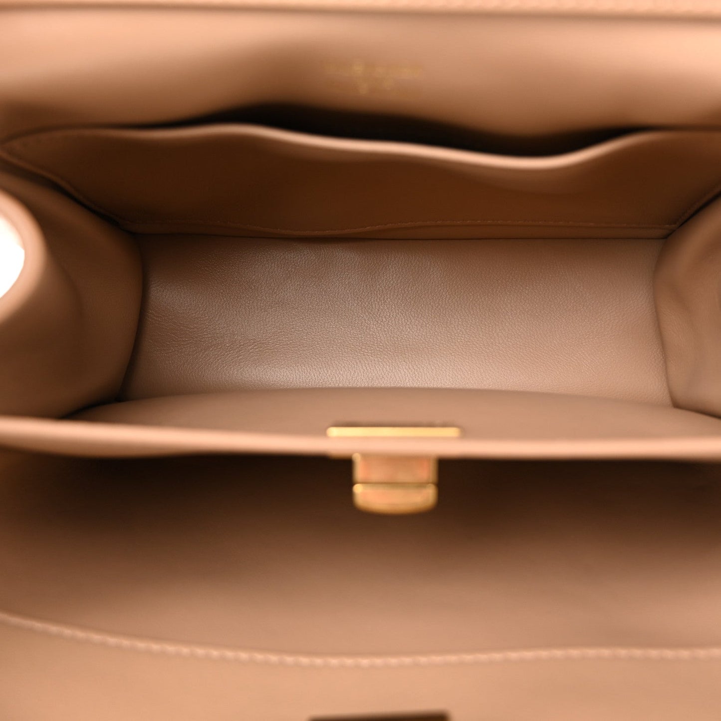 Natural Smooth Calfskin Mini Rodeo Top Handle Handbag Latte