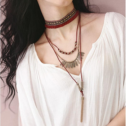 Bohemian Mix And Match Multilayer Necklace