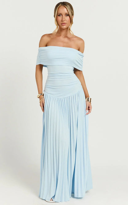 Lioness - Field Of Dreams Maxi Dress In Soft Blue
